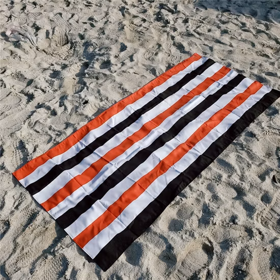 Microfibra de impresión por transferencia personalizada que nada la toalla de playa de secado rápido sin arena