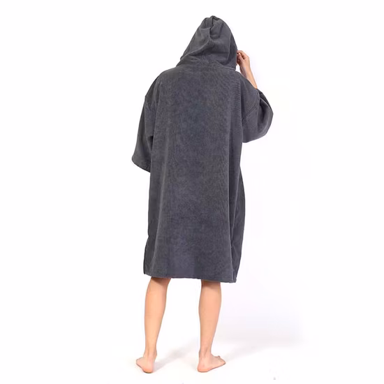 Toalla Poncho con logotipo personalizado, toalla suave de microfibra con capucha para adultos, toalla cambiante para playa, Poncho para Surf, traje de neopreno con capucha, Poncho de toalla