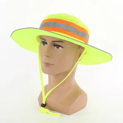 Sombrero de pescador de alta visibilidad para ropa de trabajo